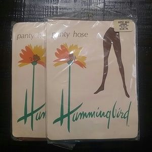 Vintage Hummingbird Gypsy Gold Panty Hose NOS
